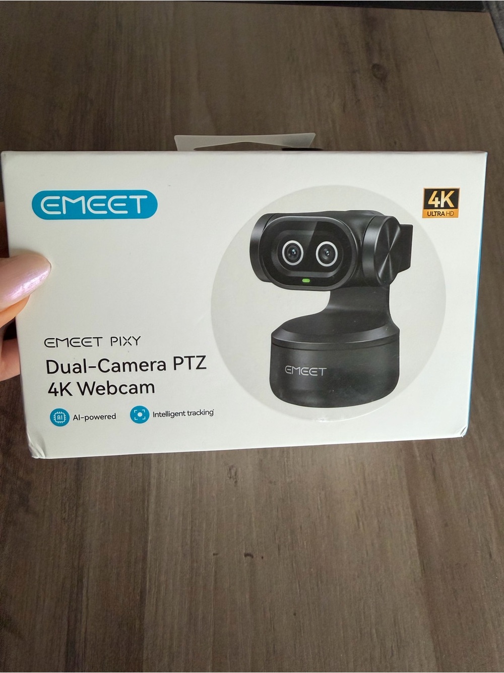 Pixy Dual-Camera PTZ 4K Webcam - Black